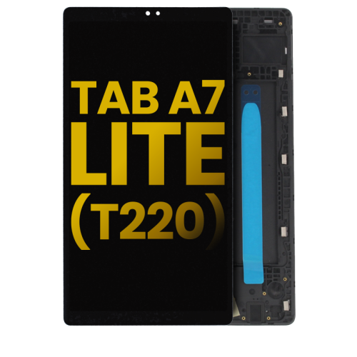 Replacement LCD Assembly With Frame Compatible For Samsung Galaxy Tab A7 Lite 8.7" (2021) (T220) (WiFi Version) (Black) by ESOURCE PARTS - Refurbished condition - Image 2
