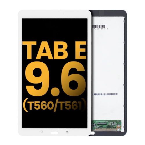 Replacement LCD Assembly Without Frame Compatible For Samsung Galaxy Tab E 9.6" (T560 / T561) (White) by ESOURCE PARTS - Refurbished condition - Image 2