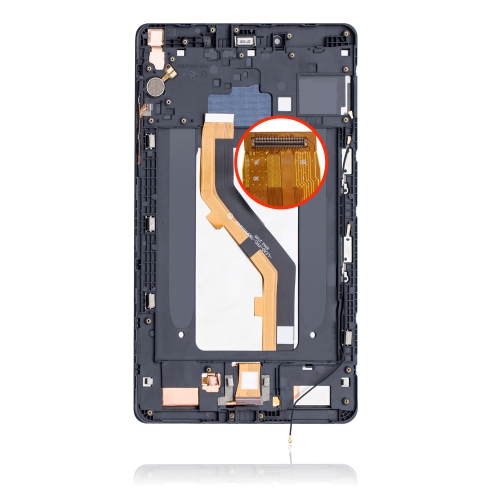 Replacement LCD Assembly With Frame Compatible For Samsung Galaxy Tab A 8.0" (2019) (T295) (LTE Version) (Black) by ESOURCE PARTS - Refurbished condition - Image 2