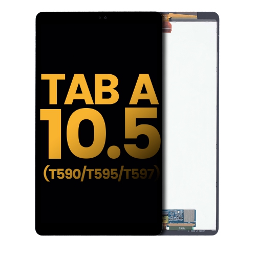 Replacement LCD Assembly Compatible For Samsung Galaxy Tab A 10.5" (T590 T595 T597) (Black) by ESOURCE PARTS - Refurbished condition - Image 2