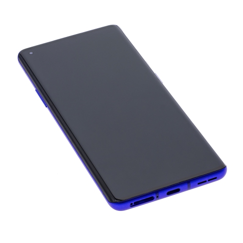 Replacement OLED Assembly With Frame Compatible For OnePlus 8 Pro (Ultramarine Blue) by ESOURCE PARTS - Refurbished condition - Image 3