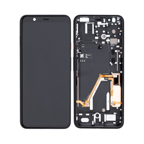 Replacement OLED Assembly With Frame Compatible For Google Pixel 4 XL (Orange Power Button) by ESOURCE PARTS - Refurbished condition - CA$132.02