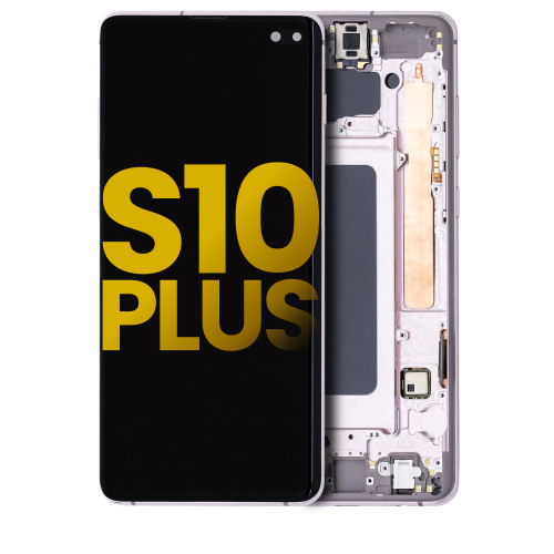 Replacement OLED Assembly With Frame Compatible For Samsung Galaxy S10 Plus (Ceramic White) by ESOURCE PARTS - Refurbished condition - Image 2