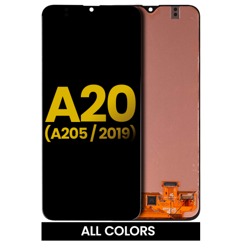 Replacement OLED Assembly Without Frame Compatible For Samsung Galaxy A20 (A205 / 2019) (All Models) (All Colors) by ESOURCE PARTS - Refurbished condition - Image 4