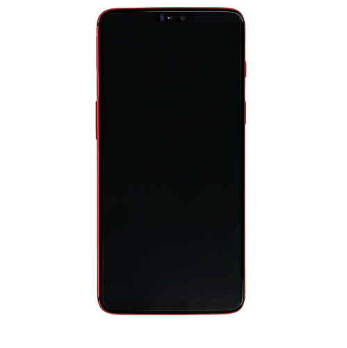 Refurbished - OLED Assembly With Frame Compatible For OnePlus 6 (A6000 / A6003) (Amber Red)