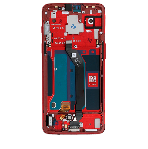 Refurbished - OLED Assembly With Frame Compatible For OnePlus 6 (A6000 / A6003) (Amber Red)