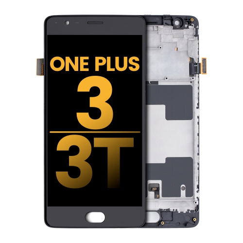 Replacement OLED Assembly With Frame Compatible For OnePlus 3 / OnePlus 3T (Black) by ESOURCE PARTS - Refurbished condition - Image 3