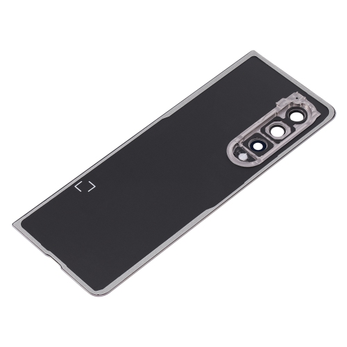 Replacement Back Cover Glass With Camera Lens Compatible For Samsung Galaxy Z Fold 3 5G (Phantom Silver) (Premium)