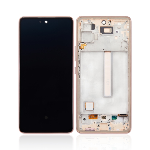 Refurbished - Replacement OLED Assembly With Frame Compatible For Samsung Galaxy A53 / A53 5G (A535 / A536 / 2022) (Peach)