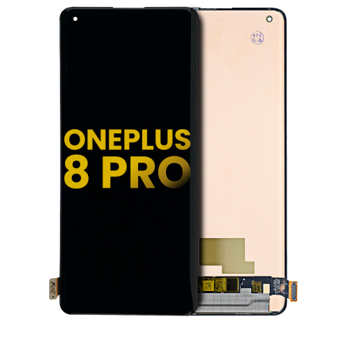 Remis à neuf - assemblage DELO de remplacement sans cadre compatible avec OnePlus 8 Pro (toutes les couleurs)