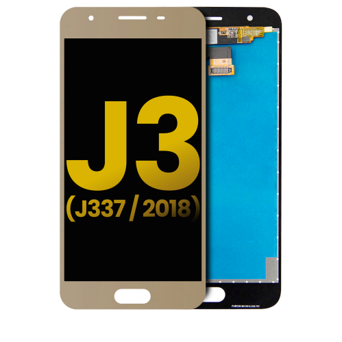 Refurbished - Replacement LCD Assembly Without Frame Compatible For Samsung Galaxy J3 Star / Aura / Amp Prime 3 (J337 / 2018) (Gold)