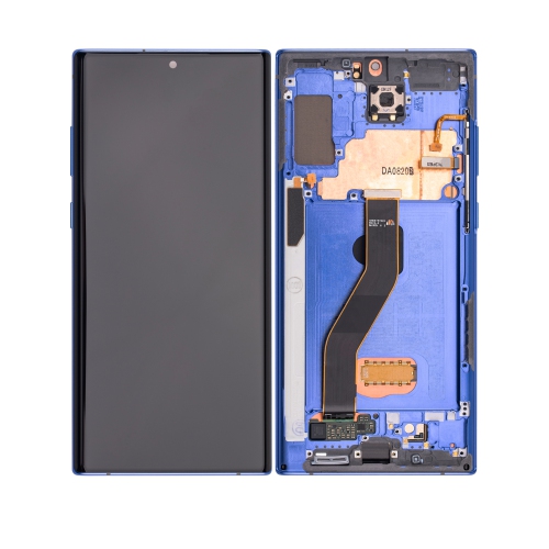 ESOURCE PARTS  Replacement Oled Assembly With Frame Compatible for Samsung Galaxy Note 10 Plus / 5G (Service Pack) (Aura Blue)