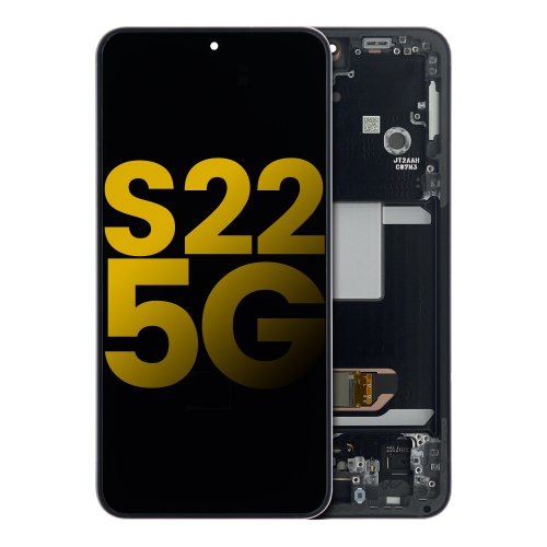 OLED Assembly With Frame Compatible For Samsung Galaxy S22 5G (Phantom Black) by ESOURCE PARTS - Refurbished condition - Image 2