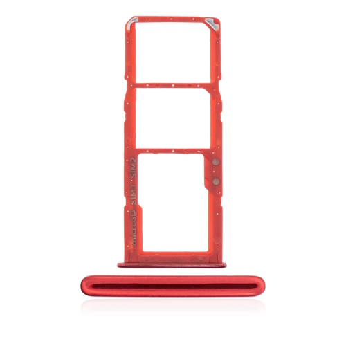 ESOURCE PARTS  Replacement Dual Sim Card Tray Compatible for Samsung Galaxy A71 (A715 / 2020) (Red)