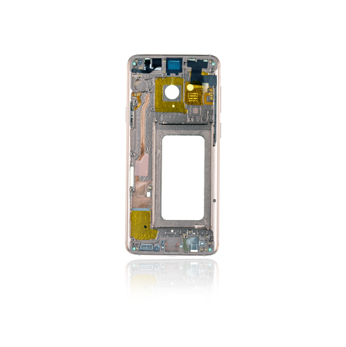 ESOURCE PARTS  Replacement Mid-Frame Housing Compatible for Samsung Galaxy S9 Plus (With Small Parts) (Sunrise Frame) In Gold
