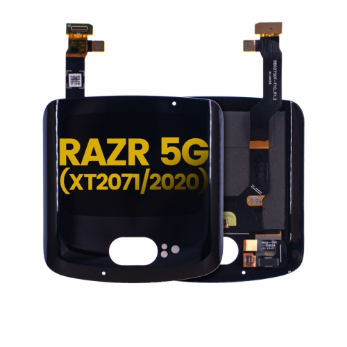 Replacement Secondary OLED Assembly (Outside) Without Frame Compatible For Motorola Razr 5G (XT2071 / 2020) (All Colors) by ESOURCE PARTS - Refurbished condition - Image 3