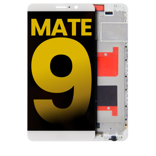 Replacement LCD Assembly With Frame Compatible For Huawei Mate 9 (White) by ESOURCE PARTS - Refurbished condition - Image 3