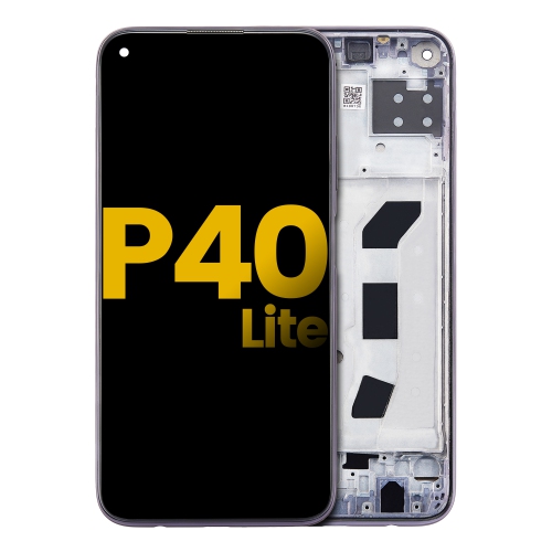 Replacement LCD Assembly With Frame Compatible For Huawei P40 Lite (Black) by ESOURCE PARTS - Refurbished condition - Image 2