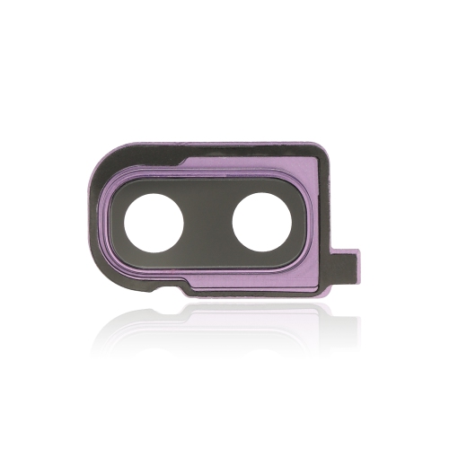 ESOURCE PARTS  Replacement Back Camera Lens With Bracket / Bezel Compatible for Samsung Galaxy Z Flip (F700) (Purple）