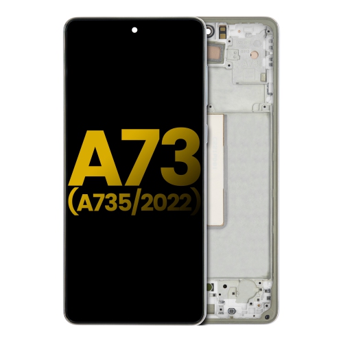 Replacement OLED Assembly With Frame Compatible For Samsung Galaxy A73 (A735 / 2022) (White) by ESOURCE PARTS - Refurbished condition - Image 2