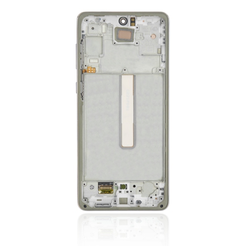 Replacement OLED Assembly With Frame Compatible For Samsung Galaxy A73 (A735 / 2022) (White) by ESOURCE PARTS - Refurbished condition - Image 4