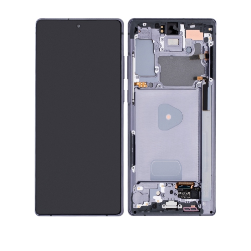 Replacement OLED Assembly With Frame Compatible For Samsung Galaxy Note 20 5G (Mystic Gray) by ESOURCE PARTS - Refurbished condition - CA$272.96