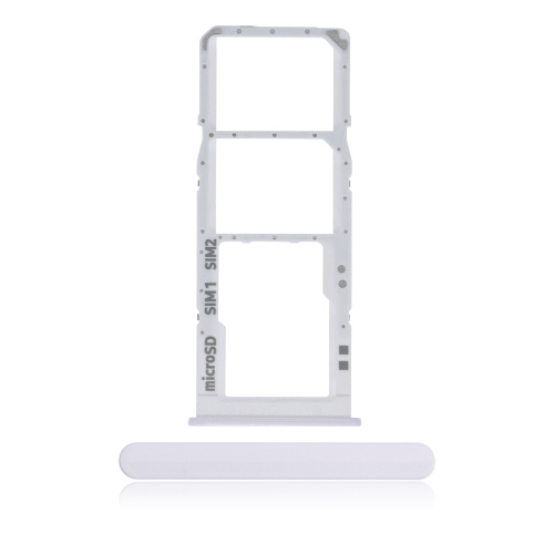 ESOURCE PARTS  Replacement Dual Sim Card Tray Compatible for Samsung Galaxy A30S (A307 / 2019) (White)