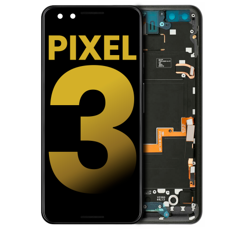 Replacement OLED Assembly With Frame Compatible For Google Pixel 3 (Black) by ESOURCE PARTS - Refurbished condition - Image 4