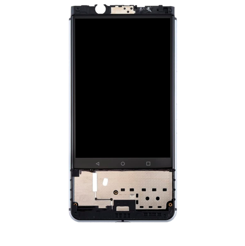 Refurbished - Replacement LCD Assembly With Frame Compatible For BlackBerry KEYone (Silver)