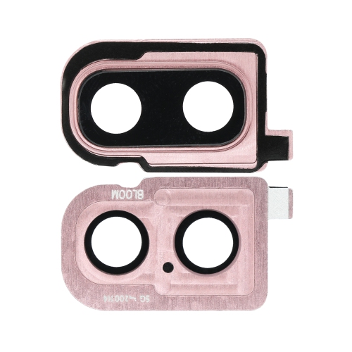 ESOURCE PARTS  Replacement Back Camera Lens With Bracket / Bezel Compatible for Samsung Galaxy Z Flip (F700) (Browne）