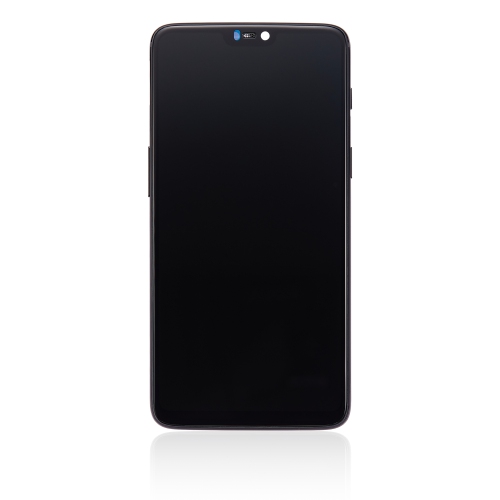 Refurbished - Replacement OLED Assembly With Frame Compatible For OnePlus 6 (A6000 / A6003) (Midnight Black)