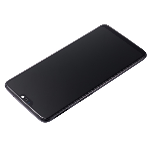 Refurbished - Replacement OLED Assembly With Frame Compatible For OnePlus 6 (A6000 / A6003) (Midnight Black)