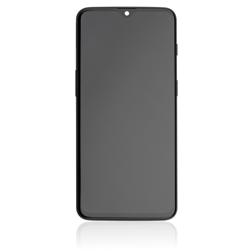 Refurbished - Replacement OLED Assembly With Frame Compatible For OnePlus 6T (A6010 / A6013) (Mirror Black)