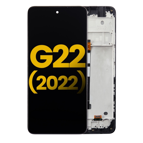 Replacement LCD Assembly With Frame Compatible For Motorola Moto G22 (2022) (All Colors) by ESOURCE PARTS - Refurbished condition - Image 2