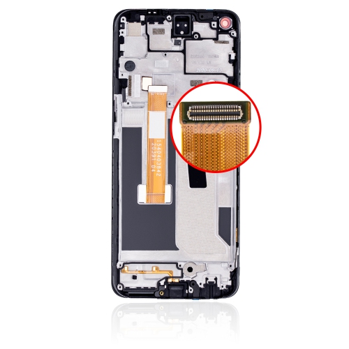 Replacement LCD Assembly With Frame Compatible For OnePlus Nord N10 5G (Midnight Ice) by ESOURCE PARTS - Refurbished condition - Image 2