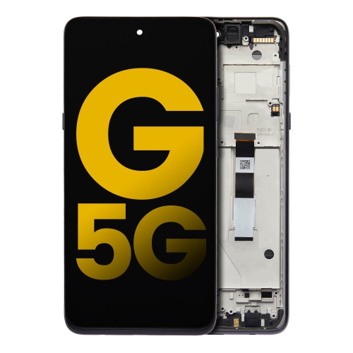 Replacement LCD Assembly With Frame Compatible For Motorola Moto G 5G (XT2113-3 / 2020) (Volcanic Gray) by ESOURCE PARTS - Refurbished condition - Image 2