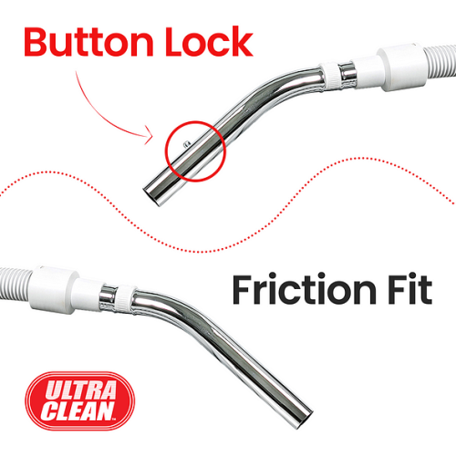 ULTRA CLEAN Universal Basic Hose for Central Vacuum -Designed to fit All Brands like Beam, Electrolux, Eureka, Kenmore, Nutone, Husky, Nilfisk,