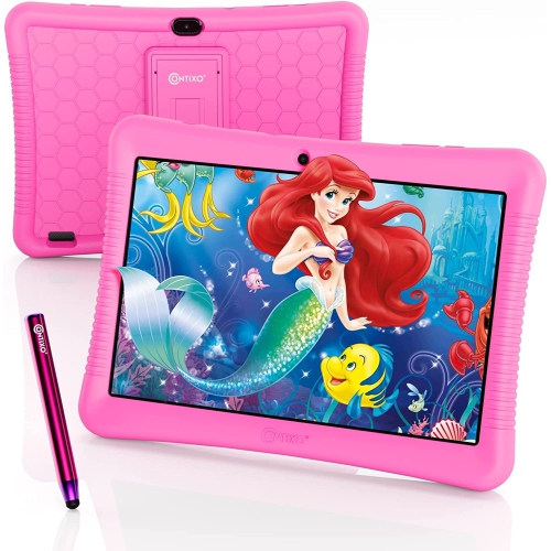 Contixo K102 Kids Tablet, 10" Inch HD, Wi-Fi , Educational Apps Pre-Installed, Parental Control - Android 11, 16GB, Learning Tablet for Kids Ages 3-7