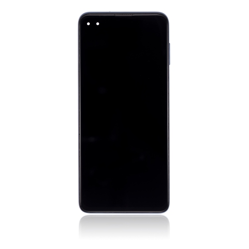 Replacement LCD Assembly With Frame Compatible For Motorola One 5G (XT2075-1 / 2020) (Surfing Blue) by ESOURCE PARTS - Refurbished condition - Image 3