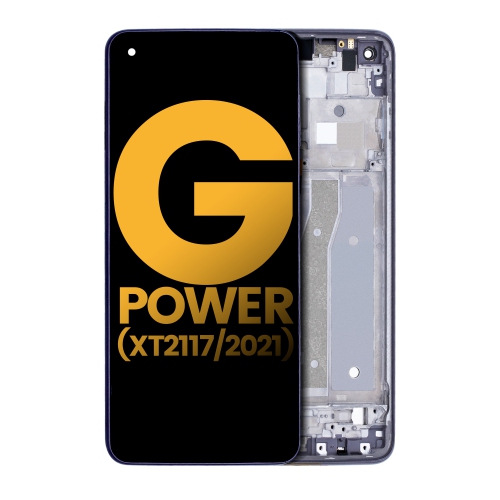 Refurbished - LCD Assembly With Frame Compatible For Motorola Moto G Power (XT2117 / 2021) (Flash Gray)