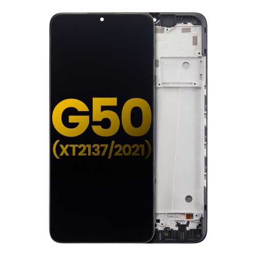 Replacement LCD Assembly With Frame Compatible For Motorola Moto G50 (XT2137 / 2021) (All Colors) by ESOURCE PARTS - Refurbished condition - Image 2