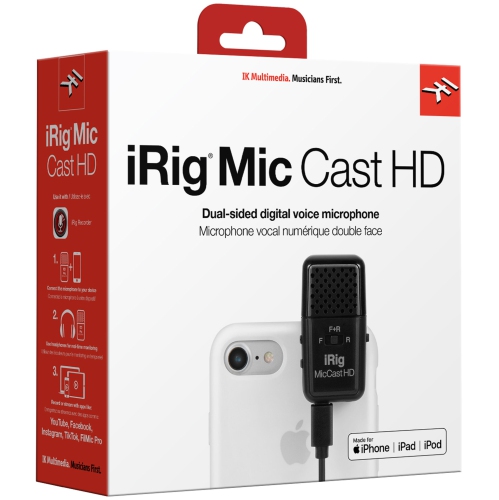 IK Multimedia iRig Mic Cast HD Condenser Microphone
