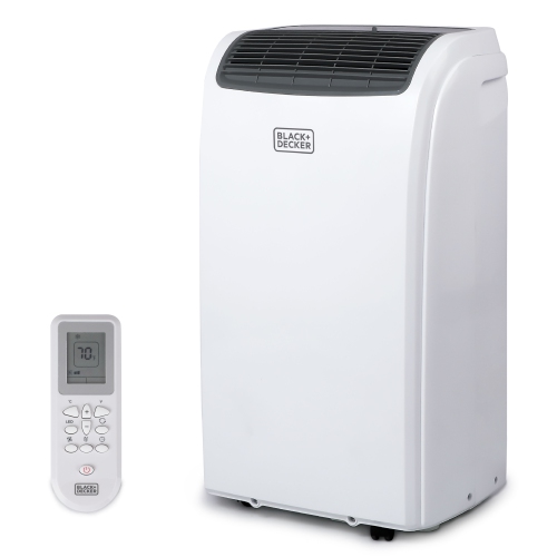 BLACKDECKER  Black+Decker 8, 000 Btu Portable Air Conditioner With Remote Control In White Portable air conditioner