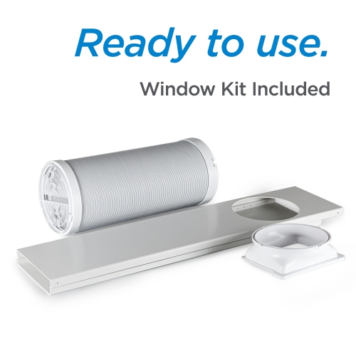 BLACK+DECKER 8,000 BTU Portable Air Conditioner with Remote Control, White