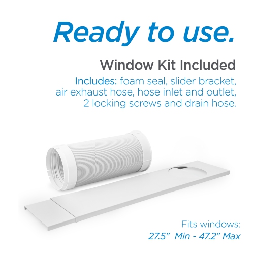 COMMERCIAL COOL 8,000 BTU SACC/CEC Portable Air Conditioner with Heat and Remote Control, White