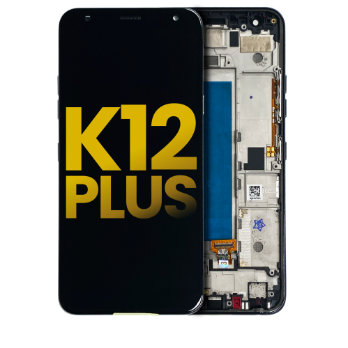 Replacement LCD Assembly With Frame Compatible For LG K40 (2019 / X420) / K12 Plus (Gray) by ESOURCE PARTS - Refurbished condition - Image 3