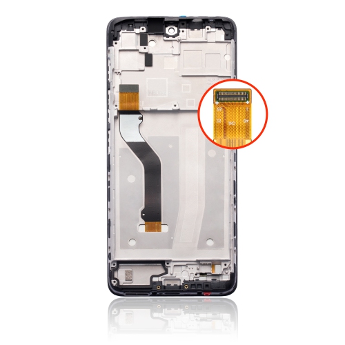 Replacement LCD Assembly With Frame Compatible For Motorola Moto G60S (XT2133 / 2021) (Black) by ESOURCE PARTS - Refurbished condition - Image 3