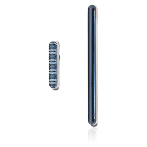Replacement Hard Buttons Compatible For Motorola Moto G7 Power (XT1955 / 2019) (Marine Blue)
