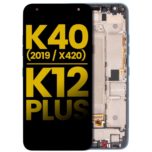 Replacement LCD Assembly With Frame Compatible For LG K40 (2019 / X420) / K12 Plus (Blue) by ESOURCE PARTS - Refurbished condition - CA$73.07