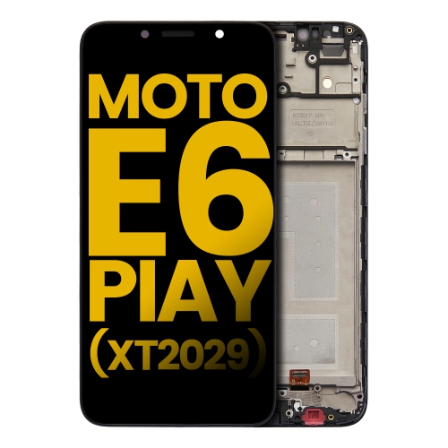 Replacement LCD Assembly With Frame For Motorola Moto E6 Play (XT2029 / 2019) (All Colors) by ESOURCE PARTS - Refurbished condition - Image 4